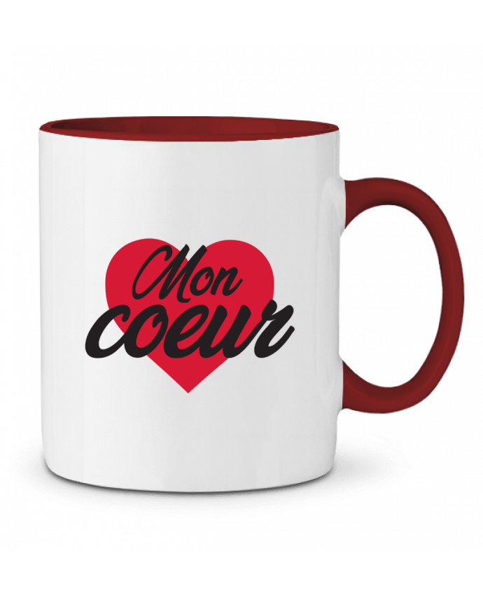 Two-tone Ceramic Mug Mon coeur tunetoo