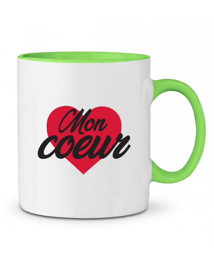 Two-tone Ceramic Mug Mon coeur tunetoo