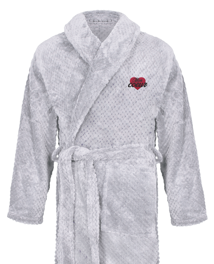 Bathrobe Men Soft Coral Fleece Mon coeur by tunetoo