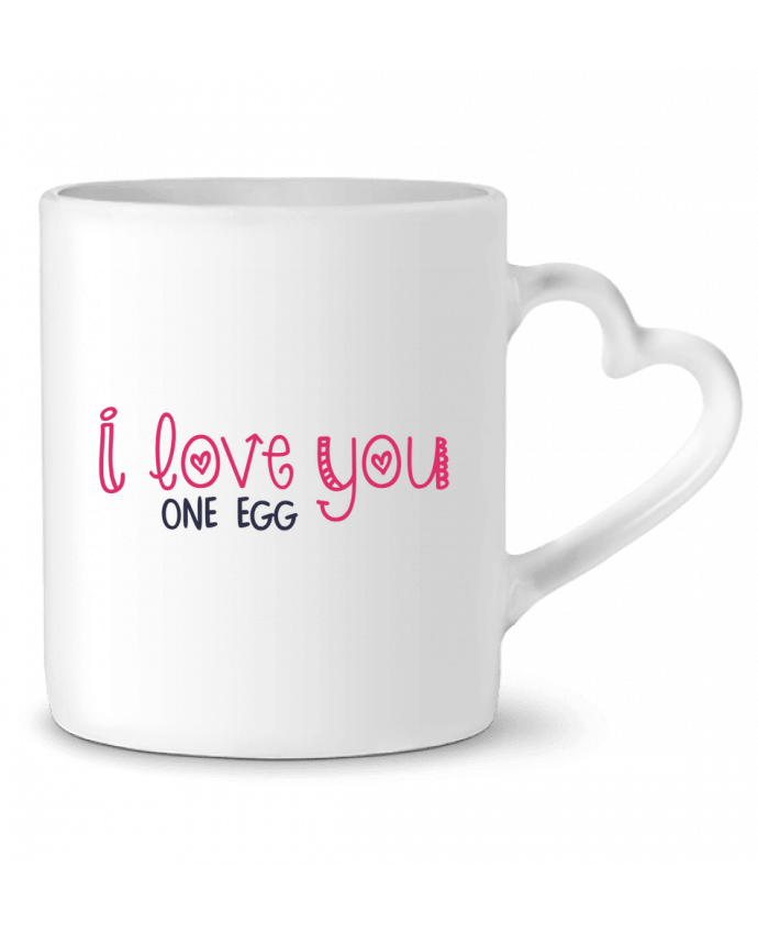 Mug Heart I love you one egg by tunetoo