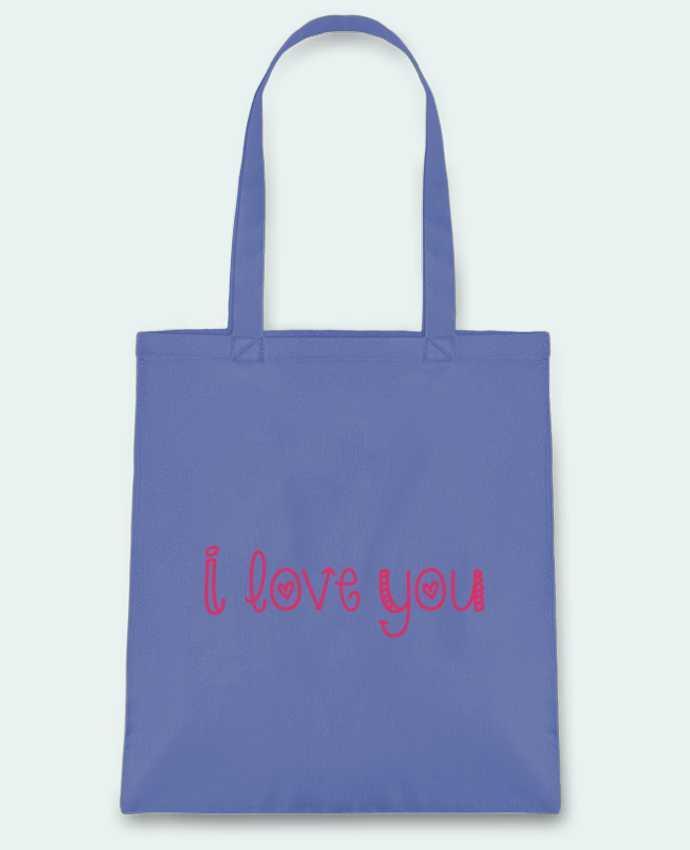 Tote Bag cotton I love you by tunetoo