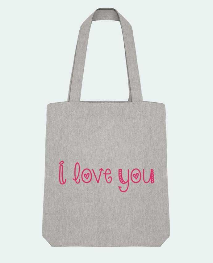 Tote Bag Stanley Stella I love you by tunetoo 