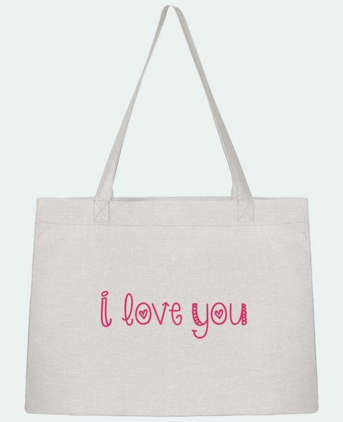 Shopping tote bag Stanley Stella I love you by tunetoo