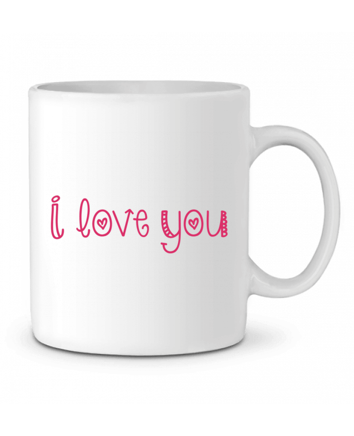 Ceramic Mug I love you by tunetoo