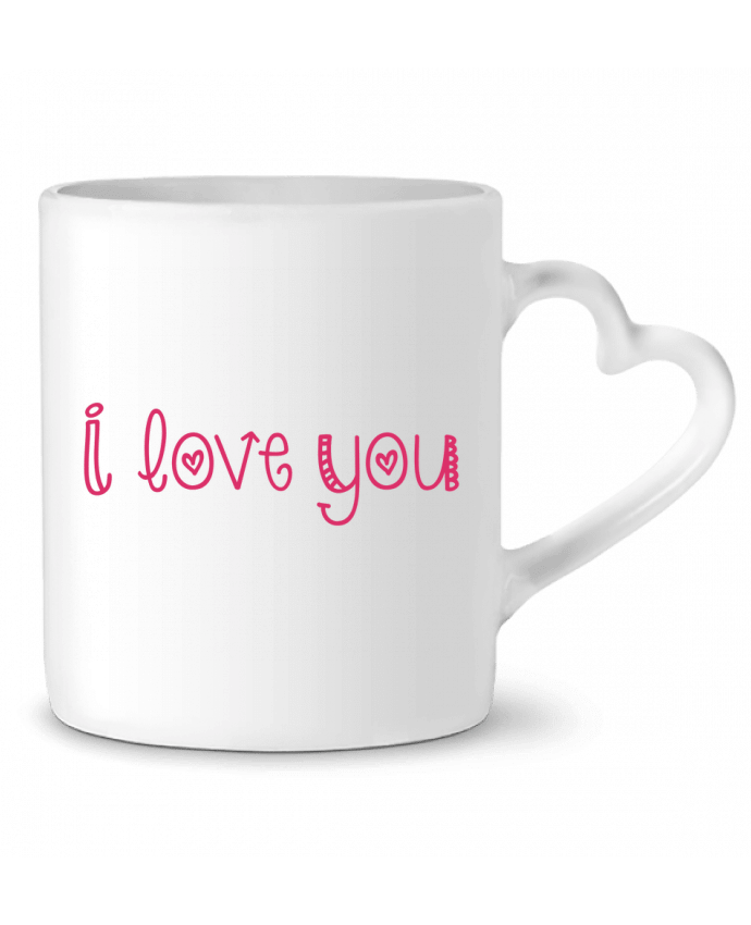 Mug Heart I love you by tunetoo