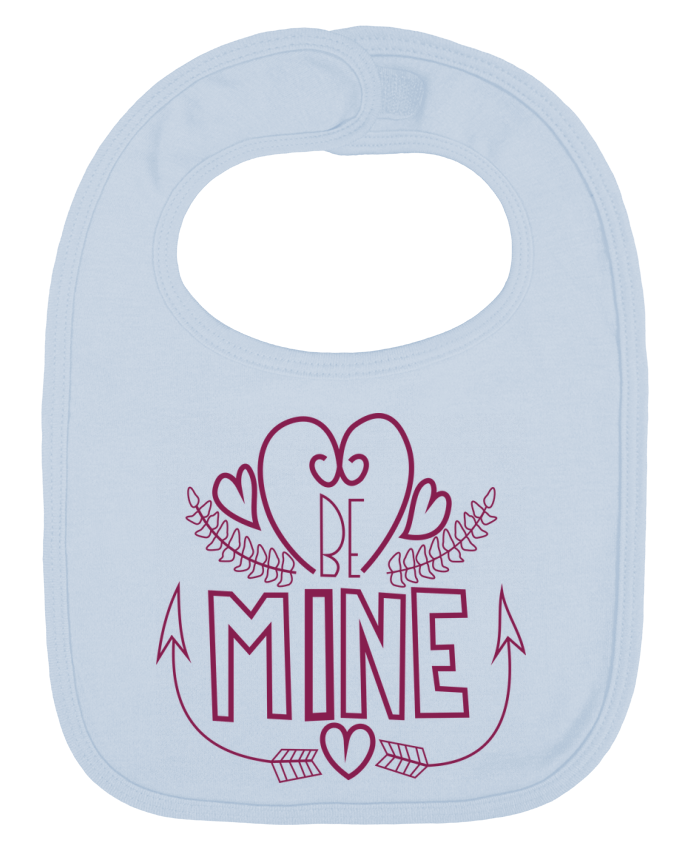 Bavoir bébé uni Le coeur par Rancioviano