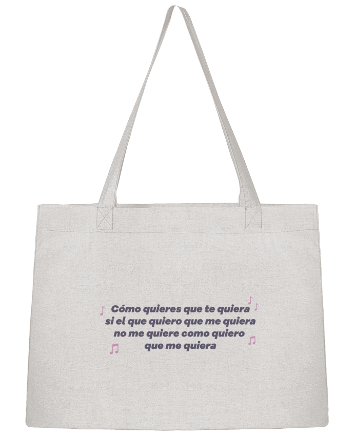 Shopping tote bag Stanley Stella Como quieres musica by tunetoo