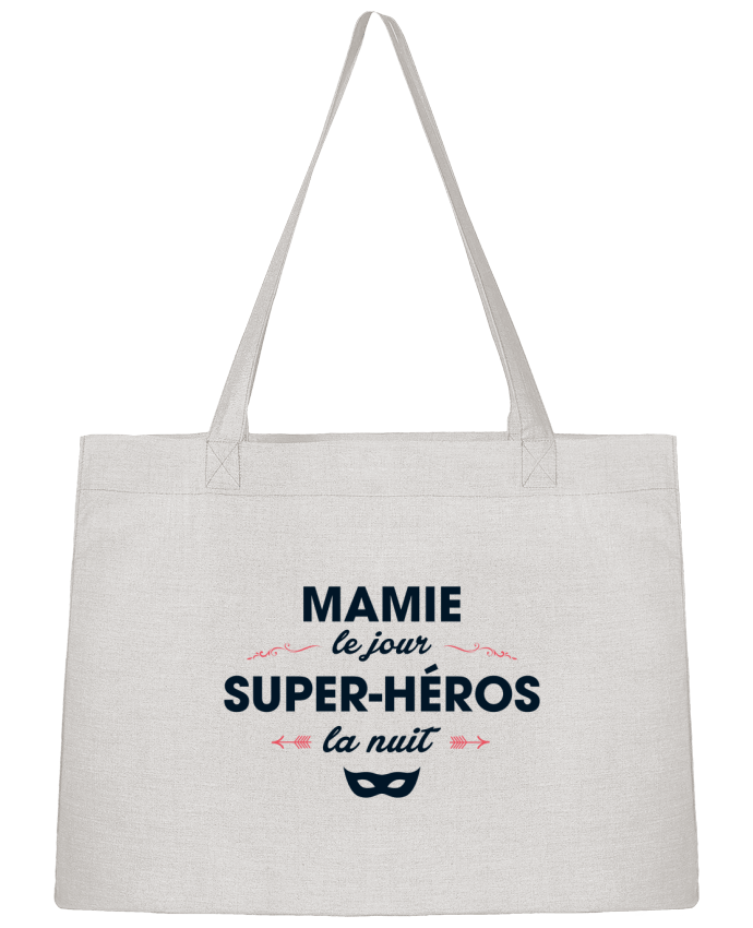 Shopping tote bag Stanley Stella Mamie le jour, super-héros la nuit by tunetoo