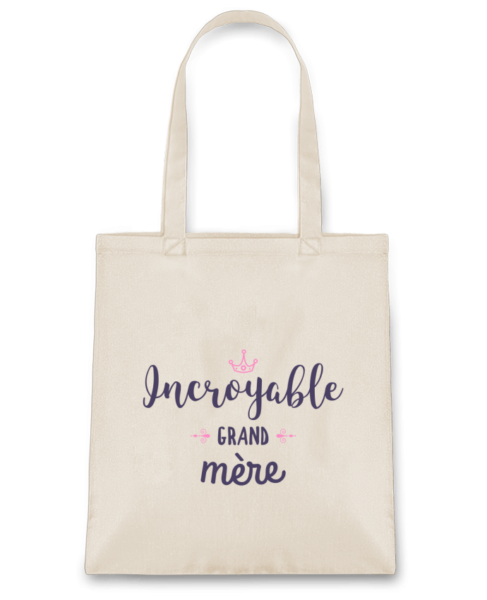 Tote Bag cotton Incroyable grand-mère by tunetoo