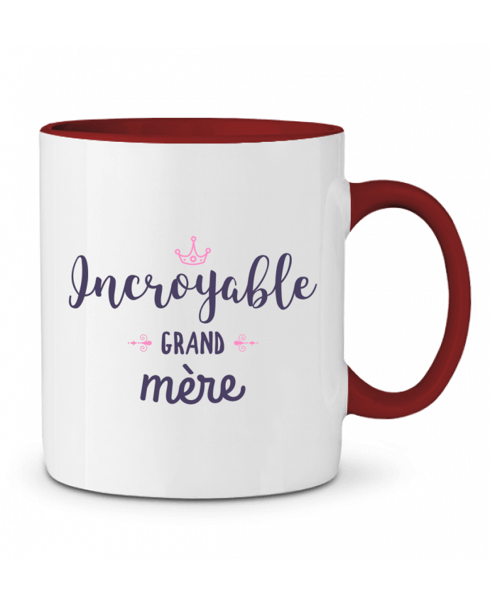 Mug bicolore Incroyable grand-mère tunetoo