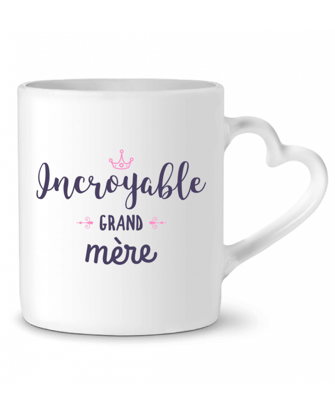 Mug coeur Incroyable grand-mère par tunetoo