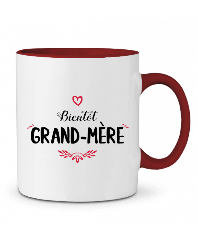 Mug bicolore Bientôt grand-mère tunetoo