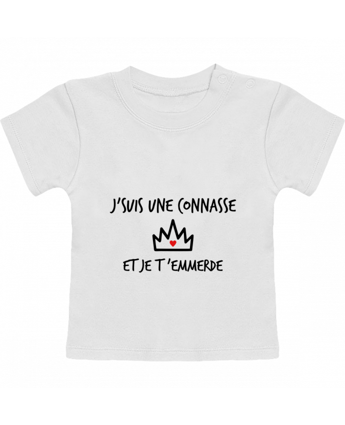 T-shirt bébé J'suis une connasse et je t'emmerde manches courtes du designer Benichan