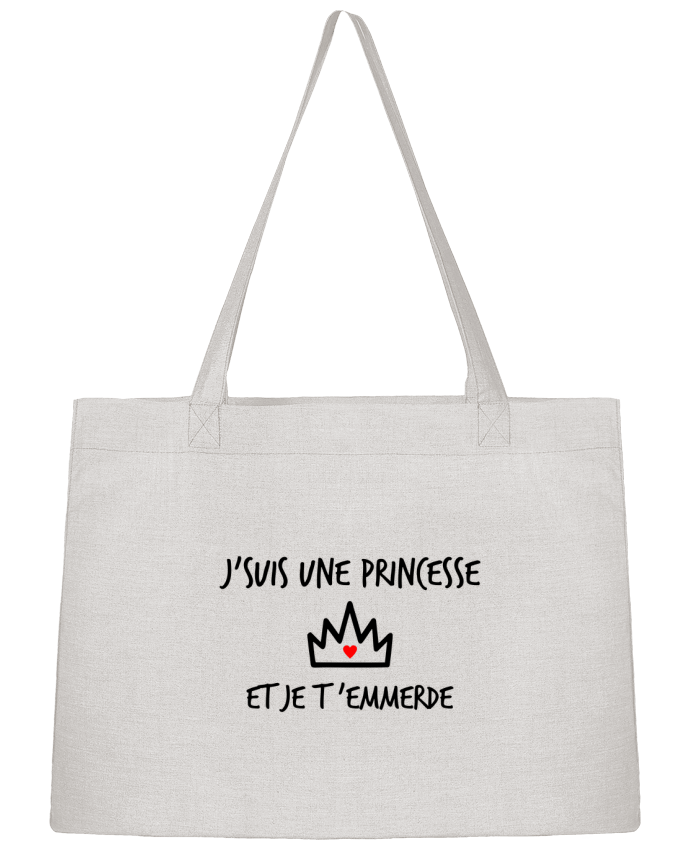 Shopping tote bag Stanley Stella J'suis une princesse et je t'emmerde by Benichan