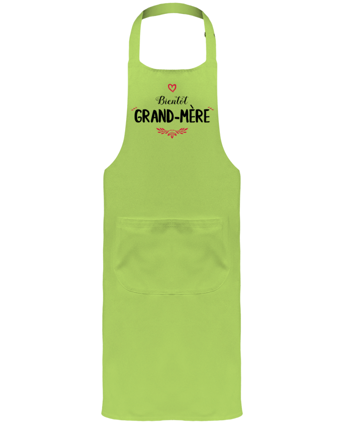 Garden or Sommelier Apron with Pocket Bientôt grand-mère by tunetoo