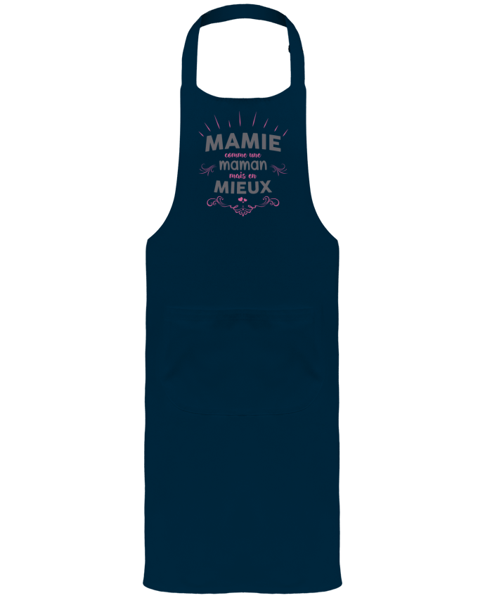 Garden or Sommelier Apron with Pocket Mamie comme une maman mais en mieux by tunetoo