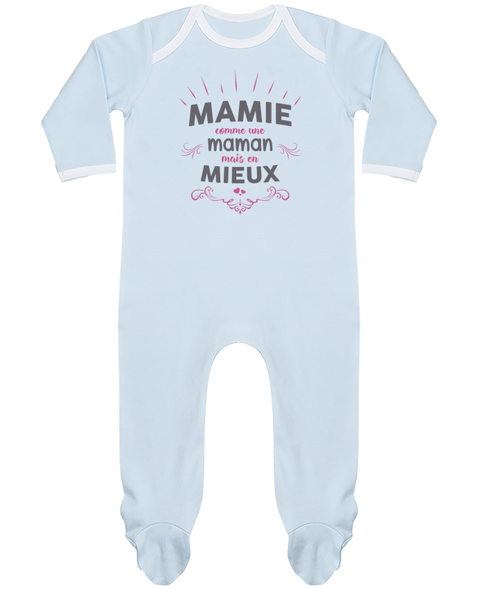 Pijama Bebé Manga Larga Contraste Mamie comme une maman mais en mieux por tunetoo