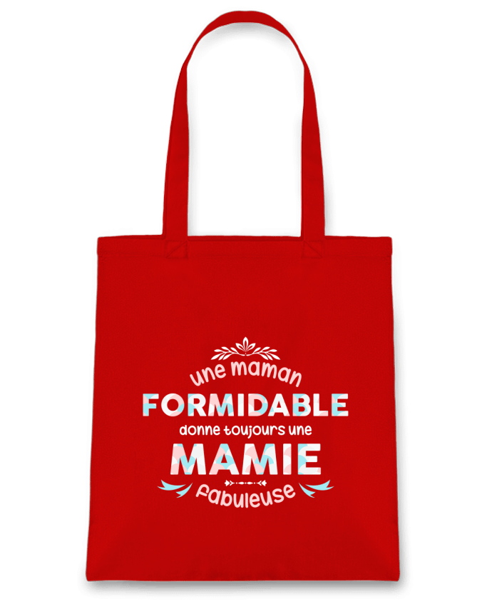 Tote Bag cotton maman formidable = mamie fabuleuse by tunetoo