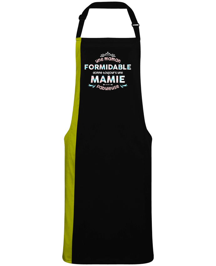Two-tone long Apron maman formidable = mamie fabuleuse by  tunetoo