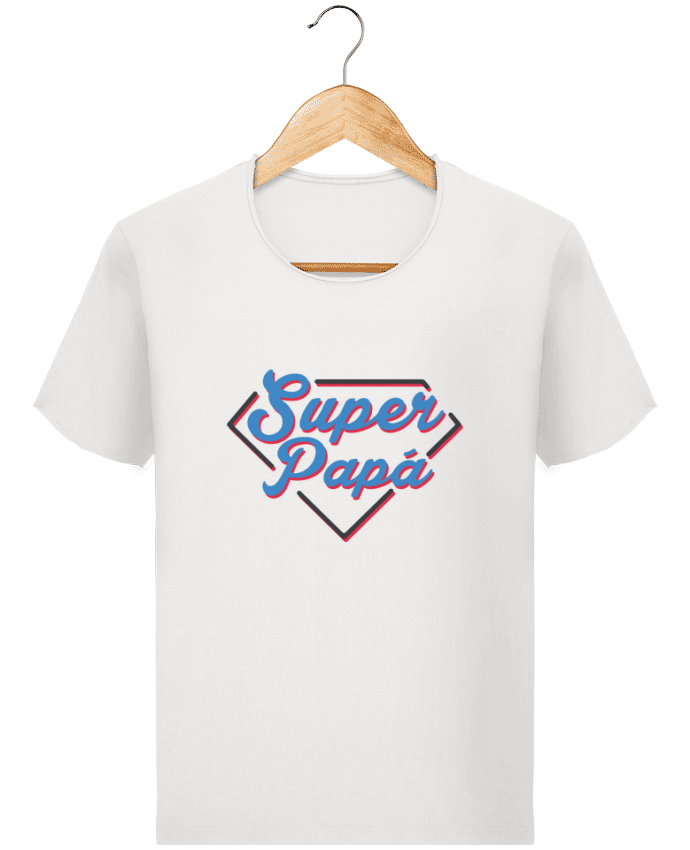  T-shirt Homme vintage Super papá par tunetoo