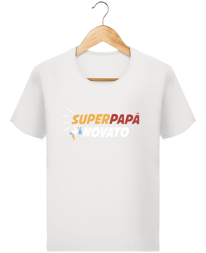  T-shirt Homme vintage Superpapá novato par tunetoo
