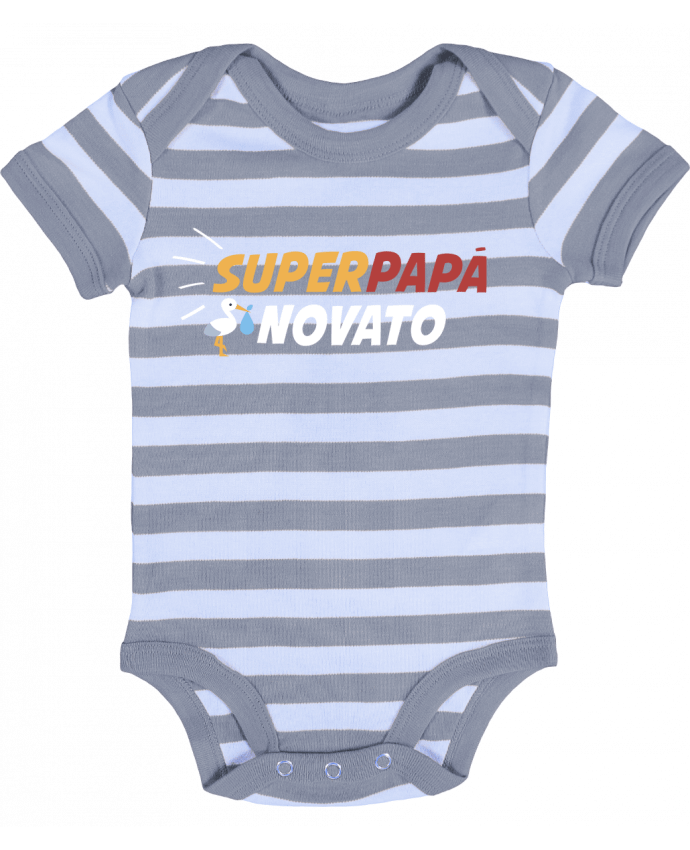 Baby Body striped Superpapá novato - tunetoo