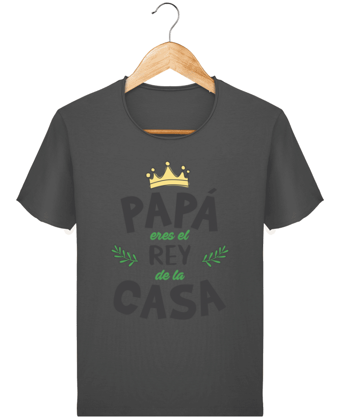  T-shirt Homme vintage Papá eres el rey de la casa par tunetoo