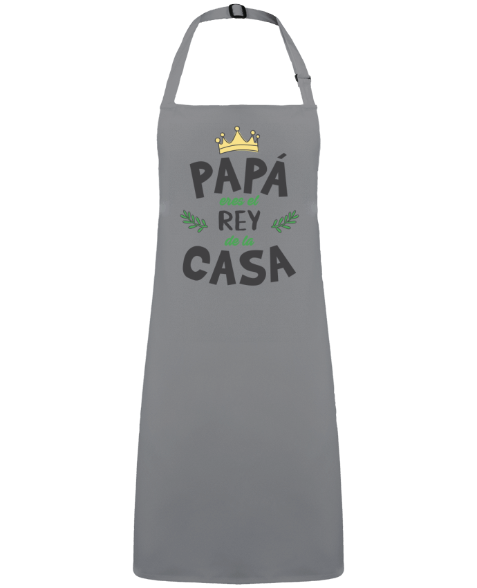 Delantal Sin Bolsillo Papá eres el rey de la casa por  tunetoo