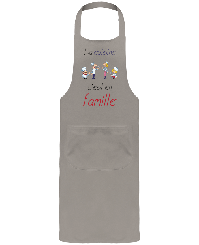 Tablier avec poches Cuisine en famille par Leo