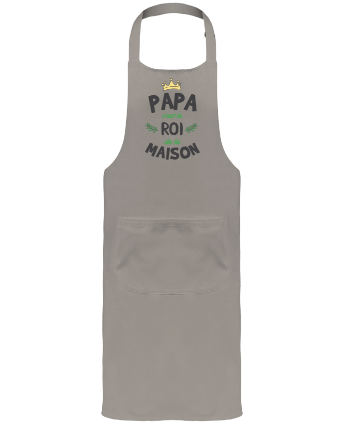 Tablier avec poches Papa c'est le roi de la maison par tunetoo