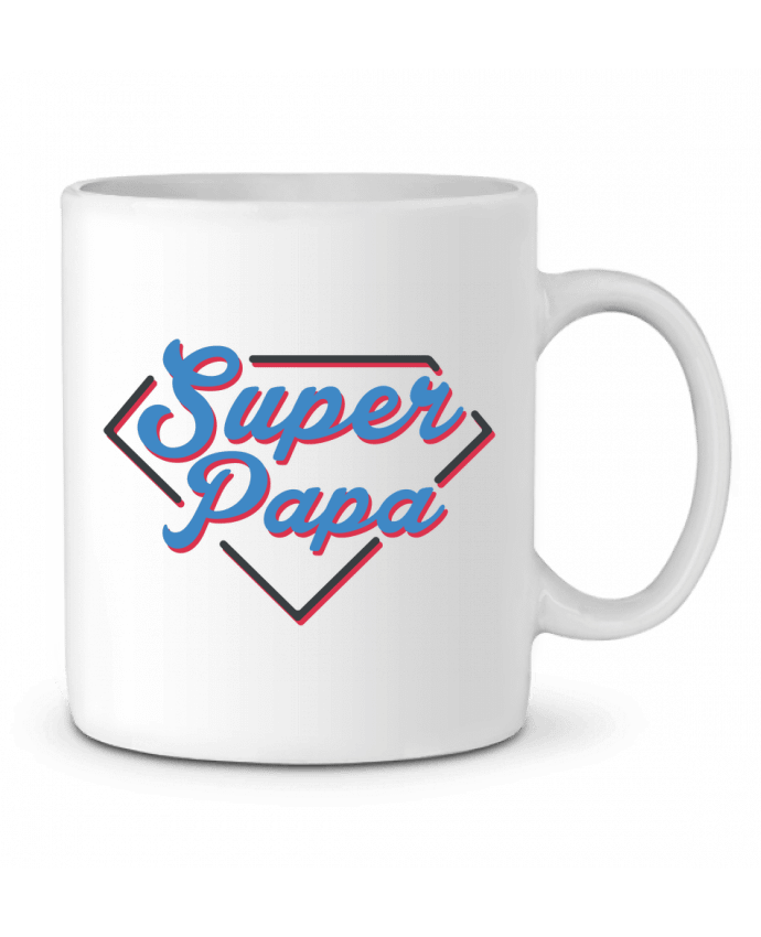 Ceramic Mug Super papa by tunetoo