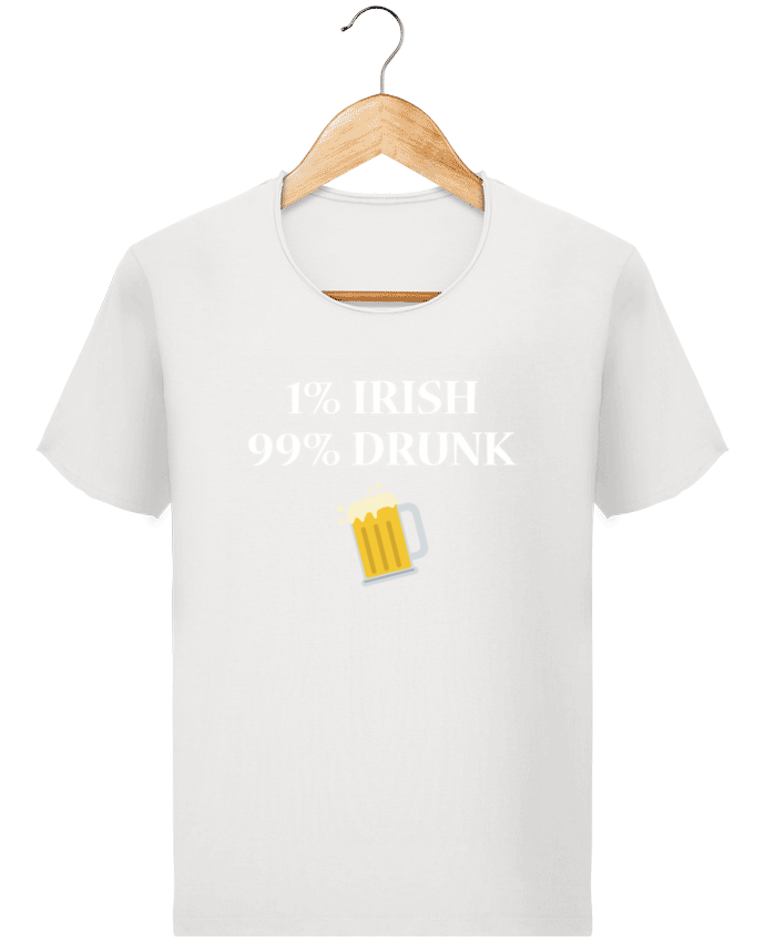  T-shirt Homme vintage 1% Irish 99% Drunk par tunetoo