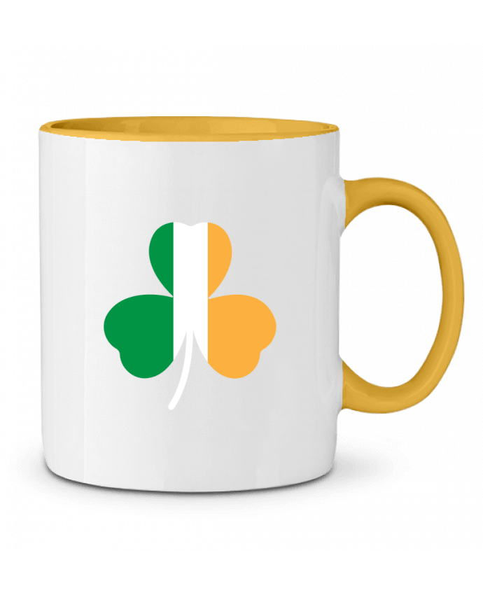 Two-tone Ceramic Mug Shamrock Irish flag tunetoo