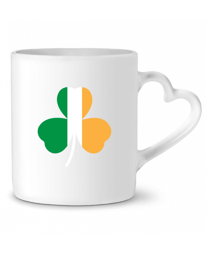 Mug coeur Shamrock Irish flag par tunetoo