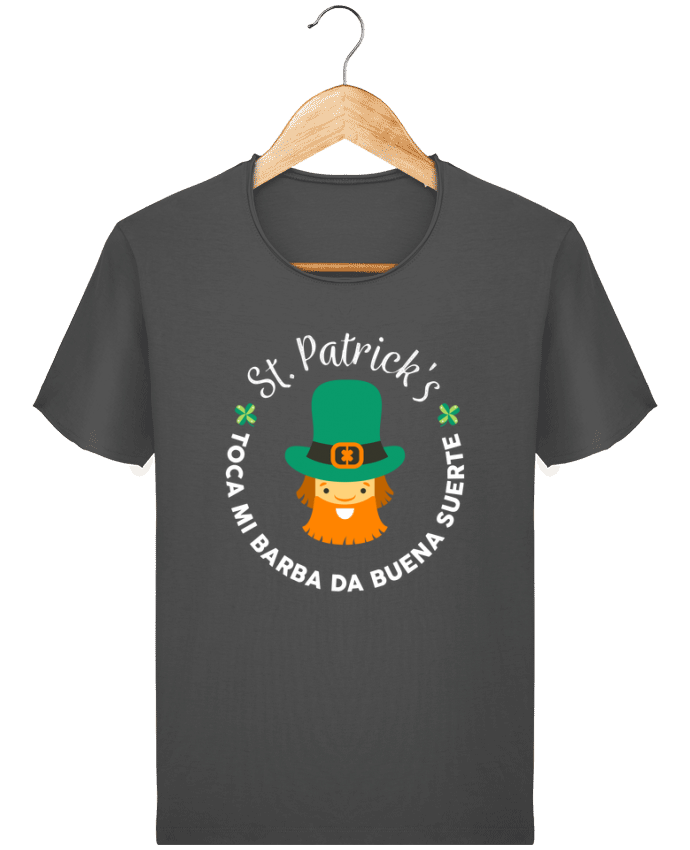  T-shirt Homme vintage Toca mi barba - St Patrick par tunetoo