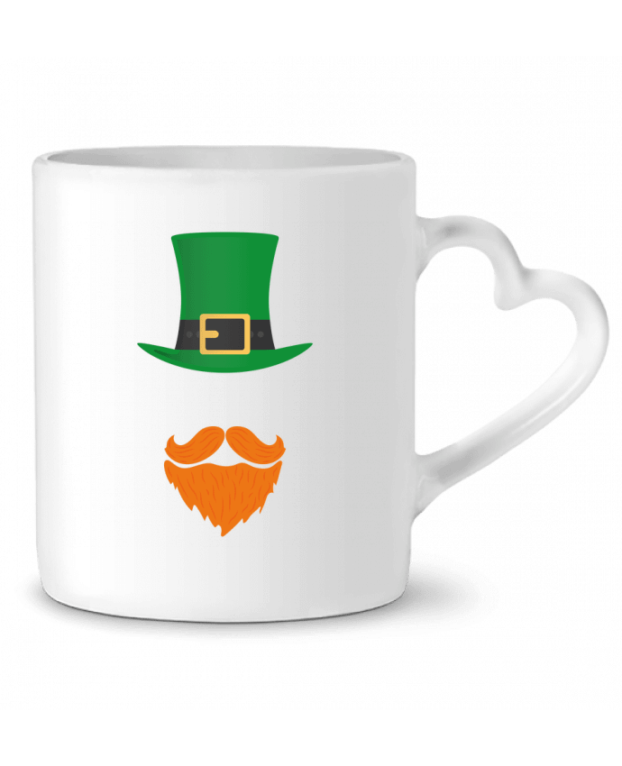 Taza Corazón Leprechaun por tunetoo