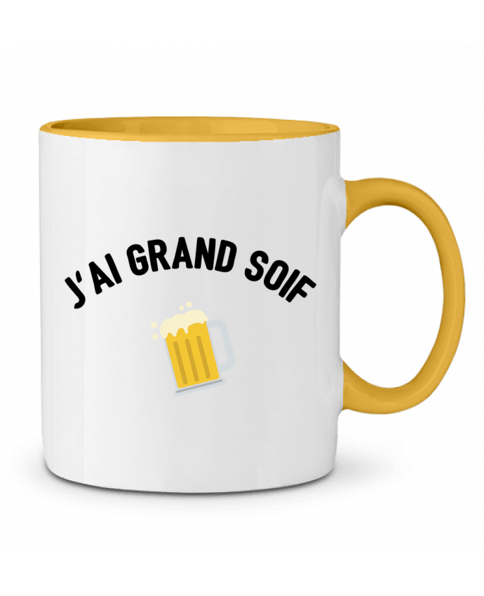 Two-tone Ceramic Mug J'ai grand soif ! tunetoo
