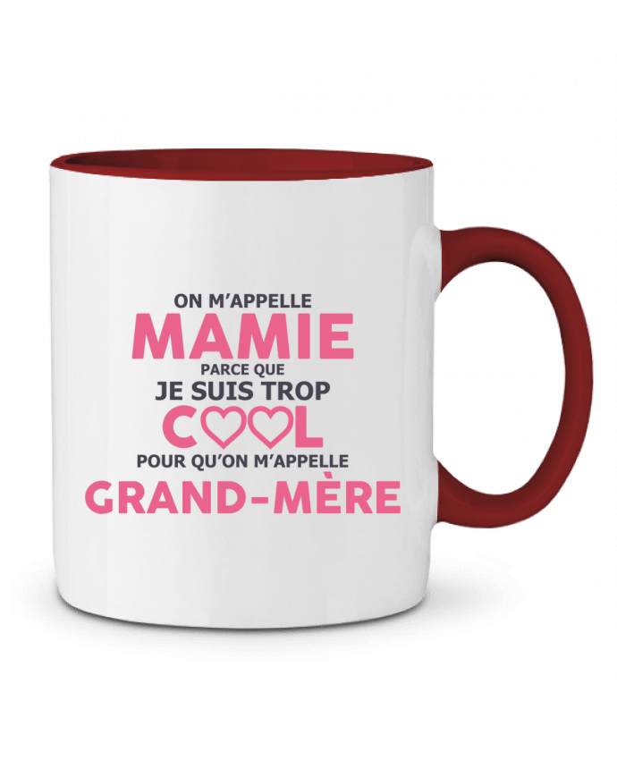 Mug bicolore Mamie trop cool tunetoo