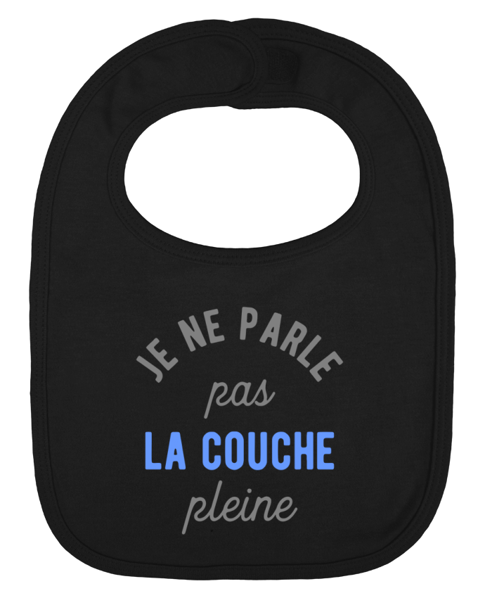 Baby Bib plain and contrast La couche pleine drôle by Original t-shirt