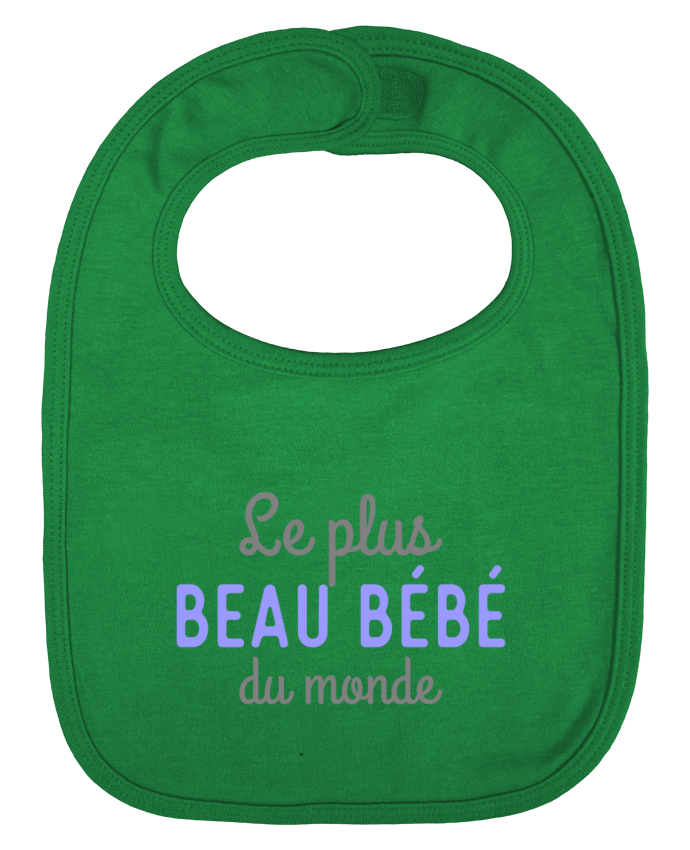 Baby Bib plain and contrast Le plus beau bébé du monde by Original t-shirt