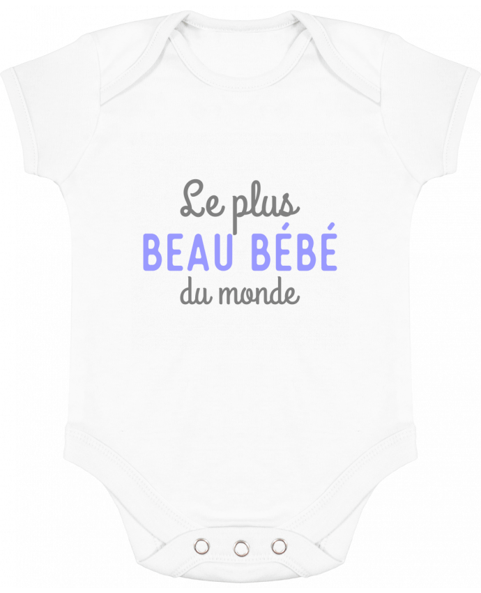 Body bébé manches contrastées Le plus beau bébé du monde par Original t-shirt