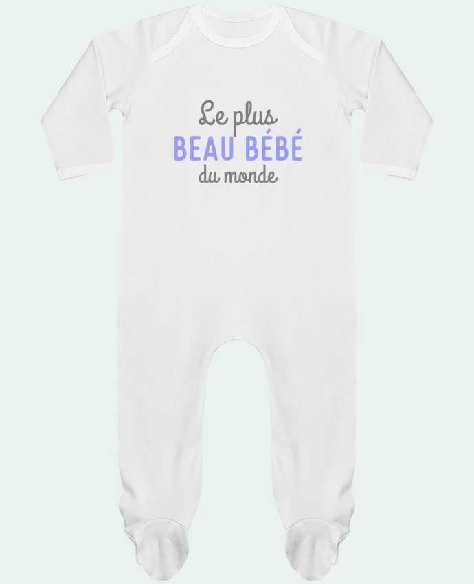 Pijama Bebé Manga Larga Contraste Le plus beau bébé du monde por Original t-shirt