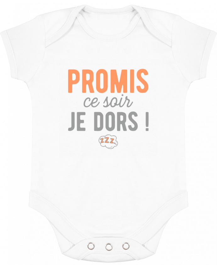 Body Bebé Contraste Ce soir je dors ! humour naissance por Original t-shirt