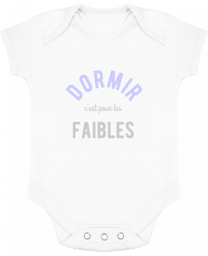 Body Bebé Contraste Dormir c'est pour les faibles cadeau naissance por Original t-shirt
