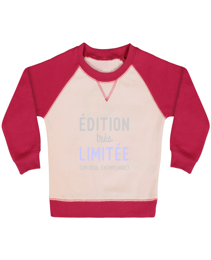Sweatshirt Baby crew-neck sleeves contrast raglan édition trés limitée cadeau naissance by Original t-shirt