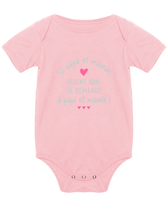 Body bébé Papa et maman disent non cadeau naissance par Original t-shirt