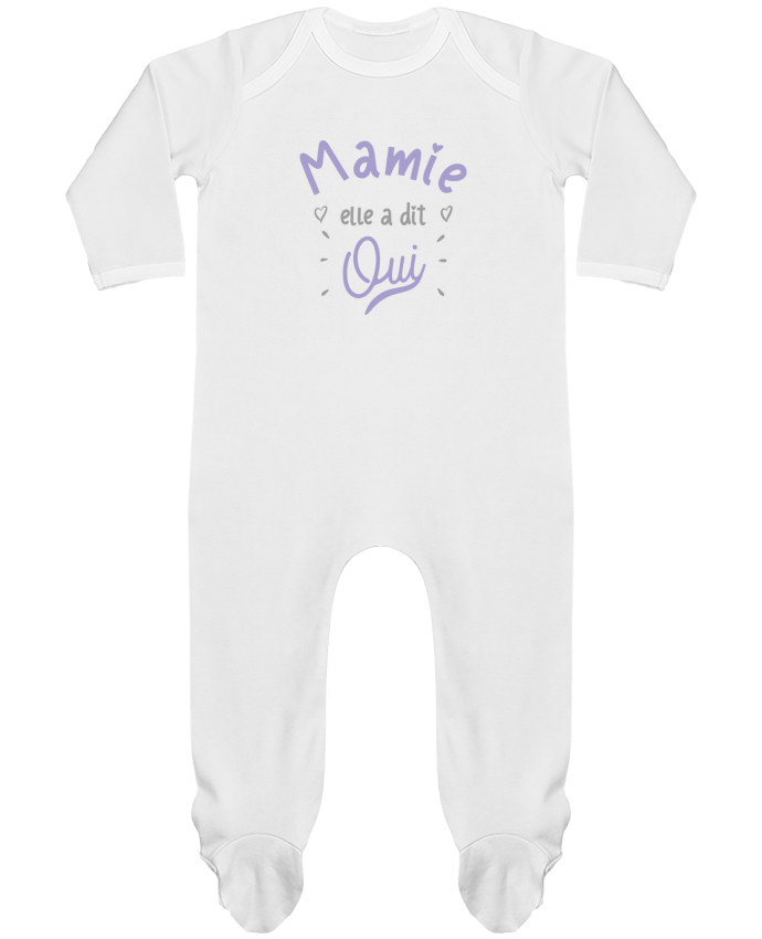Baby Sleeper long sleeves Contrast Mamie elle a dit oui cadeau naissance bébé by Original t-shirt