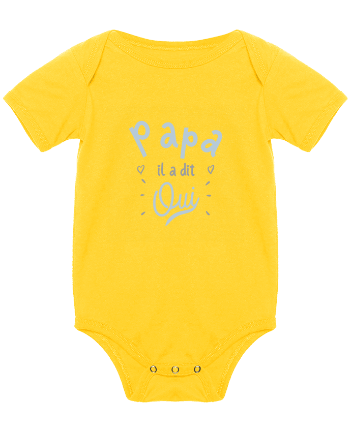 Body Bebé Papa il a dit oui cadeau naissance bébé por Original t-shirt