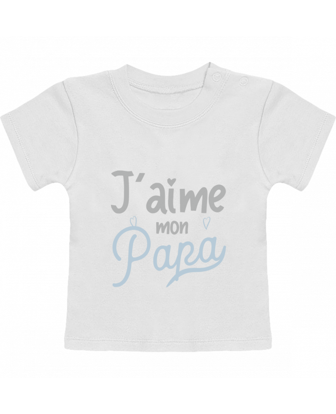 T-Shirt Baby Short Sleeve j'aime mon papa cadeau naissance bébé manches courtes du designer Original t-shirt