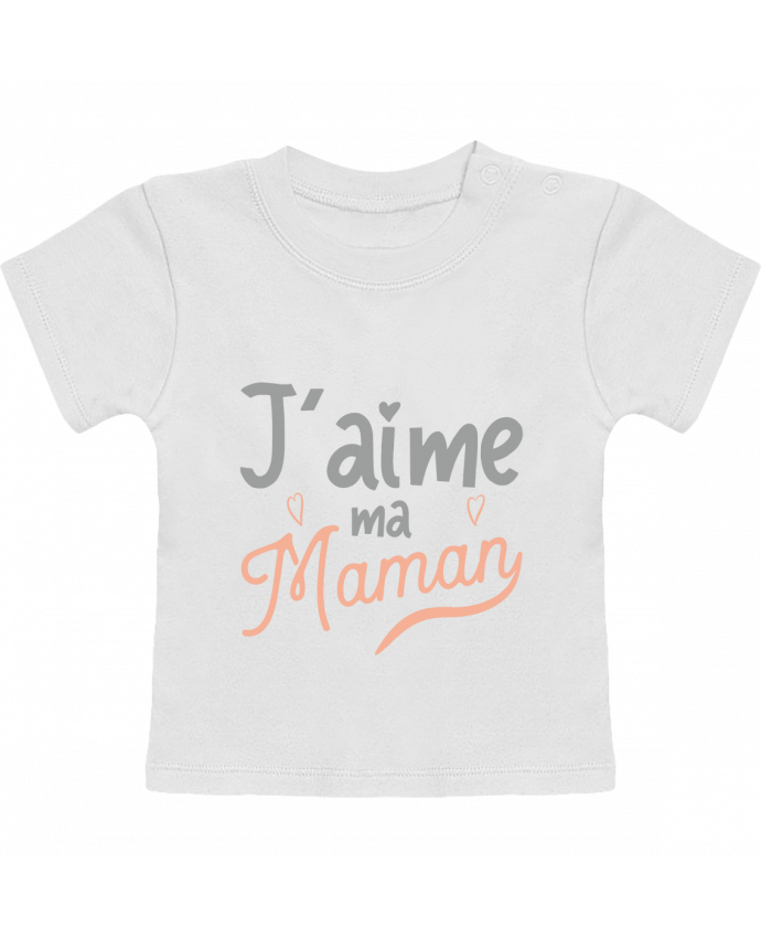 T-Shirt Baby Short Sleeve J'aime ma maman cadeau naissance bébé manches courtes du designer Original t-shirt